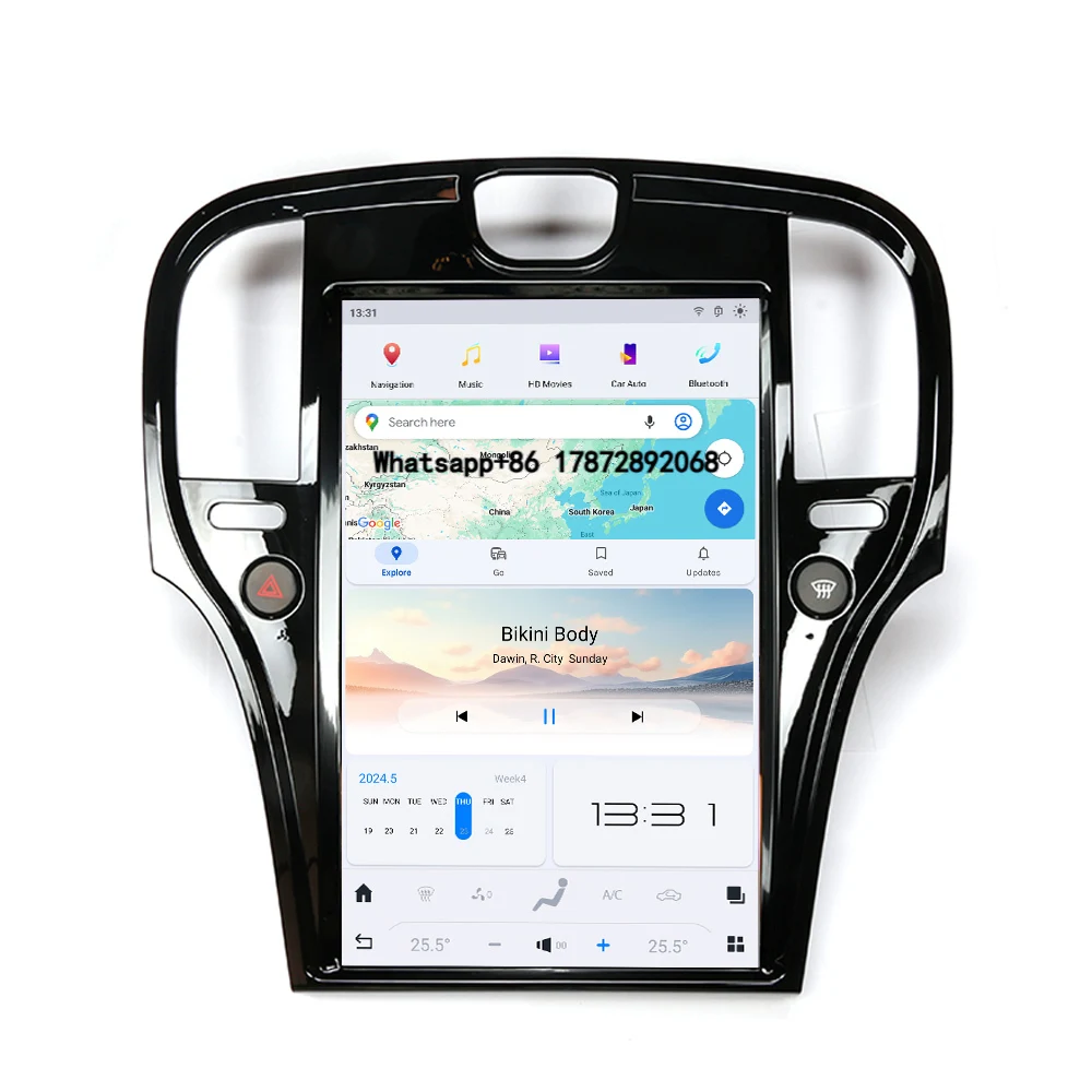 

Car Radio for Chrysler 300C 2004-2012Android 13 14.4 Inch Touch Screen Head Unit Car Multimedia Navigation Wireless Carplay
