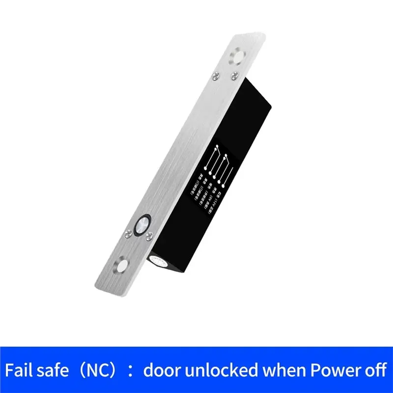 【NEWLY】Electric Bolt Door Lock DC 12V Small Access Control Safe Lock With Timer Delay Door Contact Feedback Signal Locker