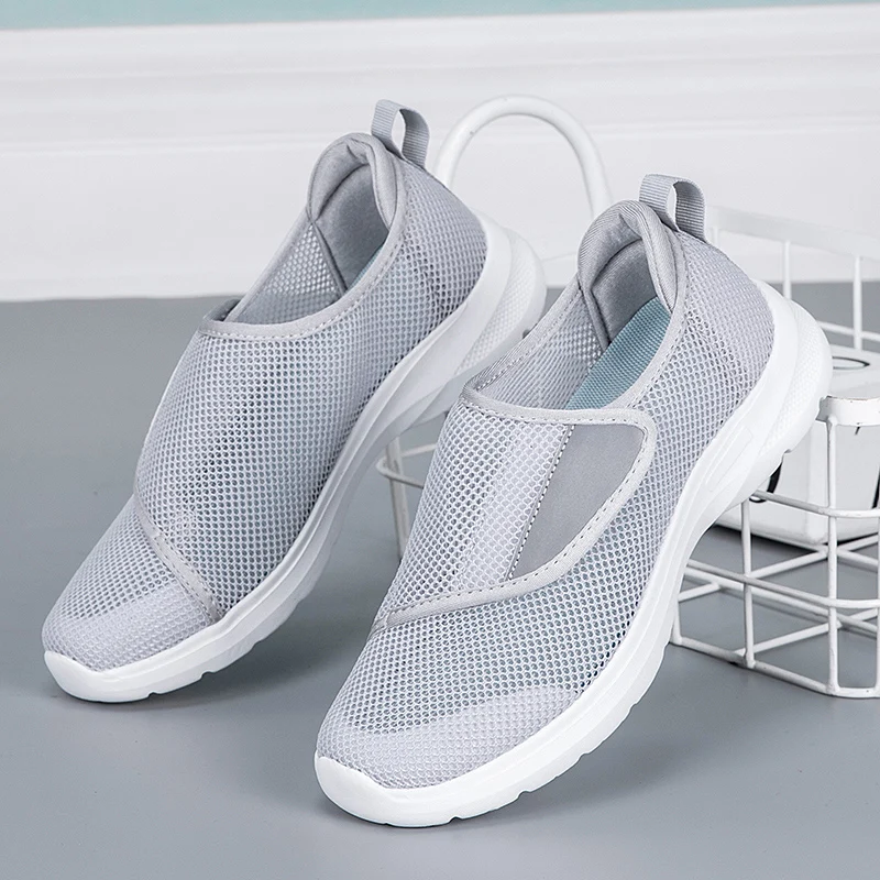 

Soft Bottom Wide Width Shoes for Swollen Feet Men Women Elderly Extra Large Size Casual Walking Breathable Hollow Design