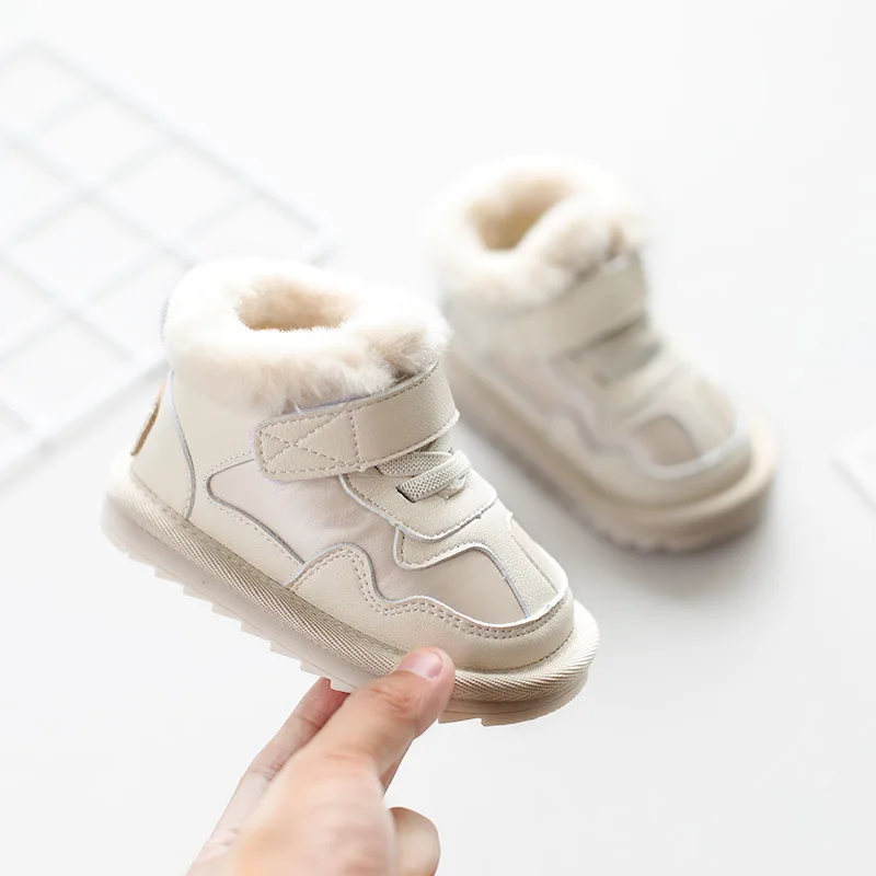 Toddler Shoes Winter Baby Snow Boots Warm New 2022 Winter Boots Fashion Outdoor Non-slip First Walkers SHG039