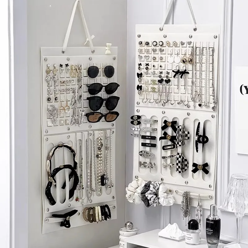 

Wall-Mounted Jewelry Storage Bag Creative Organizer for Nelaces Earrings Hair Ba Pure Color No Lo Made in China