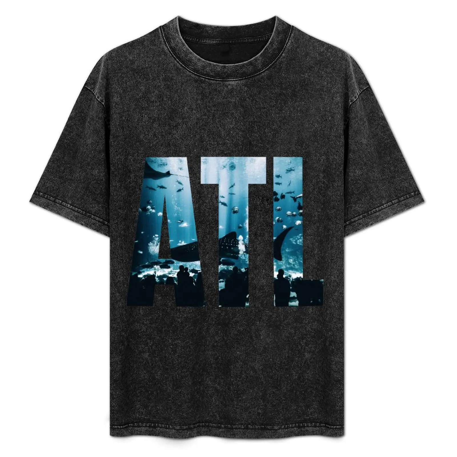 

Atlanta (Georgia Aquarium) T-Shirt Fashion Letter Print T-Shirt
