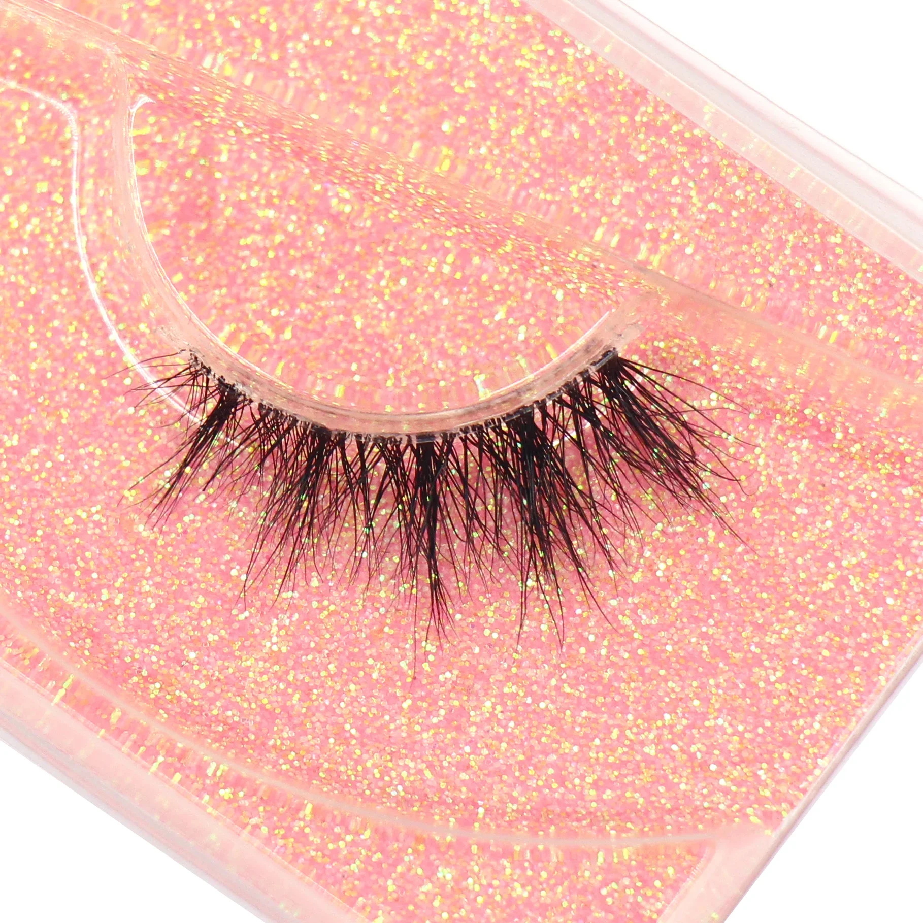 Maquillaje Half Eey Lashes Natural Wispy Mink Eyelashes Fluffy Soft Lashes Extension cilios short Invisible band Lashe Makeup