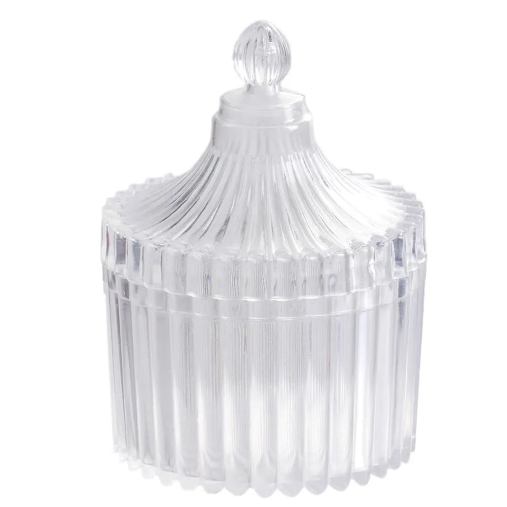 Transparent Plastic Box PS Circular Storage Box with Lid Candy Packaging Box Wedding Candy Box Party Gift Box Jewelry Storagebox - Detail 1
