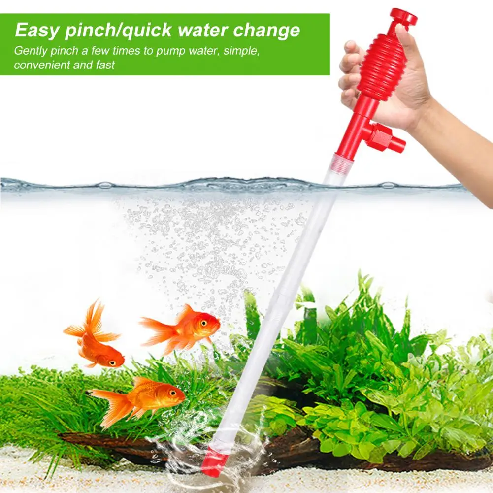 Aquarium Gravel Cleaner Efficient Fish Tank Water Changer Pump Suction Tool for Sand Washing Decontamination Hose