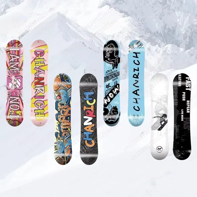 Children's All-Mountain Snowboard 80-120cm, Light Poplar Core Twin Symmetric for Beginner/Advanced Kids & Boys Girls