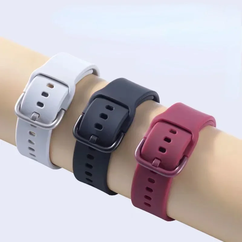22mm Silicone Strap For CMF Watch Pro 3 2 1 Bracelet For Amazfit Bip 6 5/Huawei Watch GT5/Samsung Galaxy Watch 7 6 5 4 Wristband