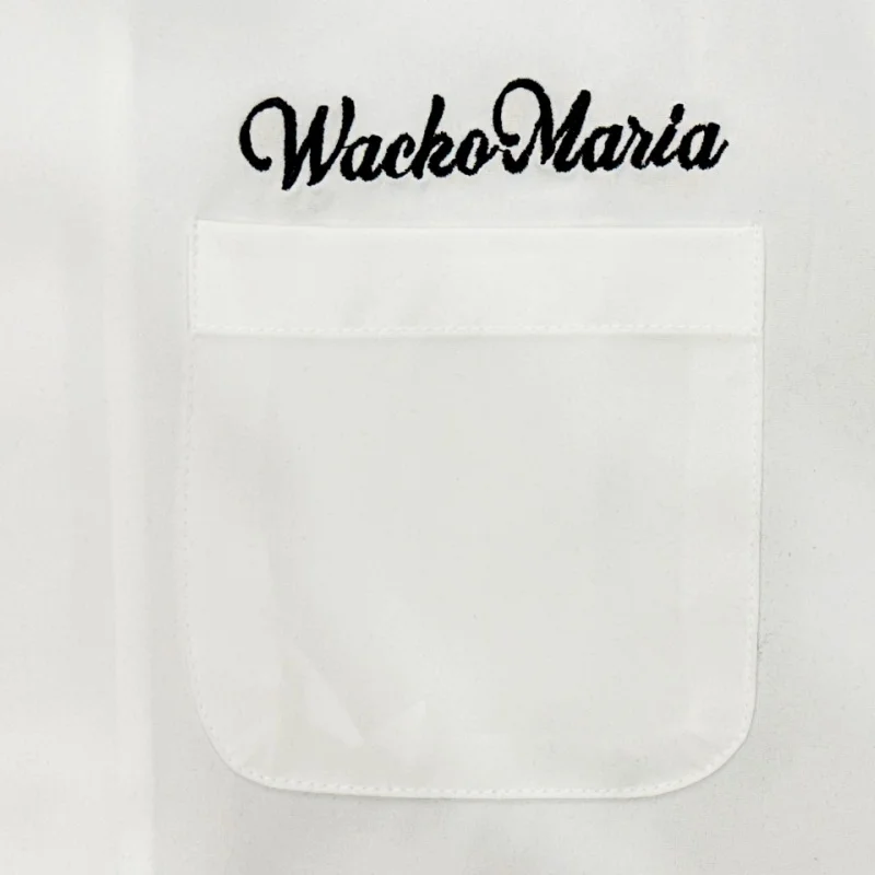 WACKO MARIA Multicolour High quality Embroidery Letters Brand Japanese Solid Loose Simple Mens Womens Long Sleeve Shirt