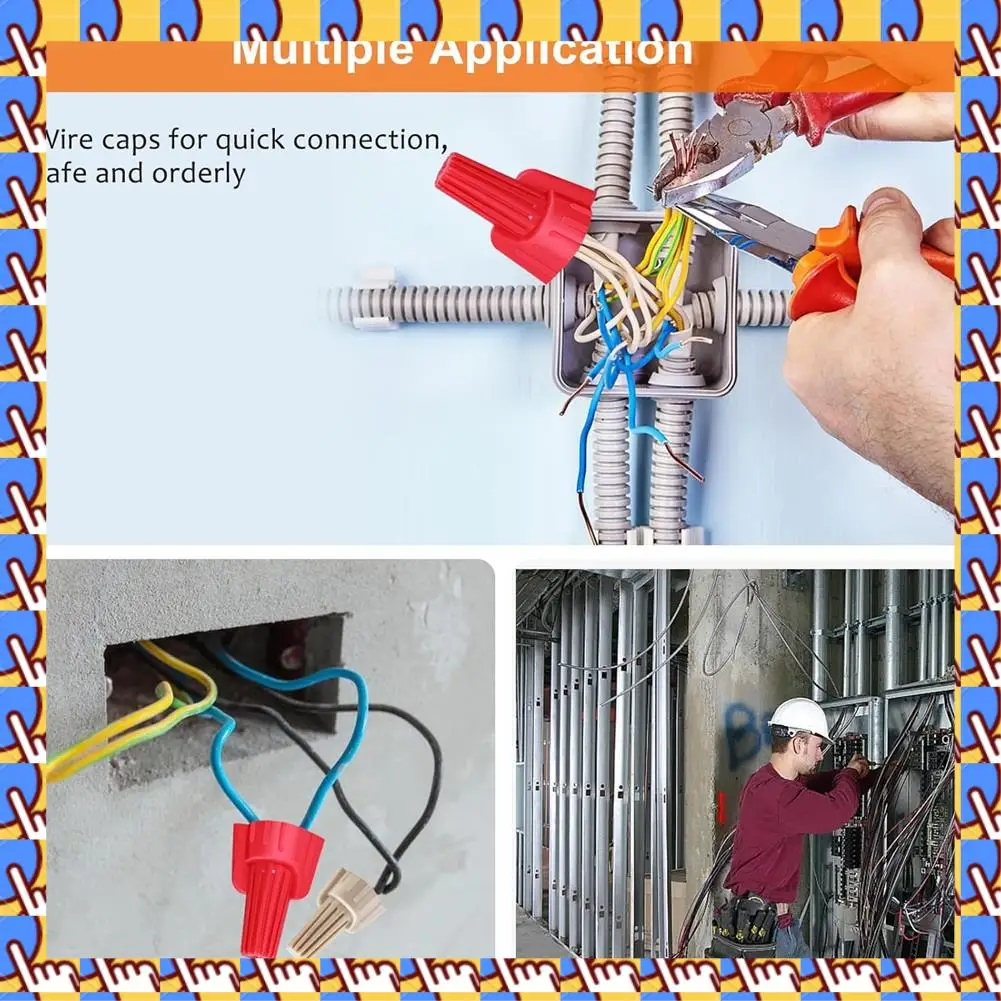 

Проволочная гайка A79I, крышка конечного соединителя с крыльями, гайка 18-8 AWG, винтовая клемма типа HSP13 для подключения электрической проводки