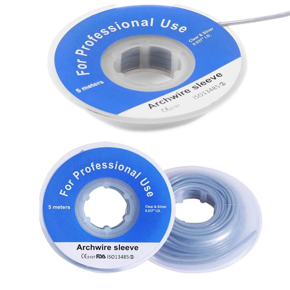 1 Roll Dental Lingual Wire Protect Orthodontic Elastic Archwire Sleeve Tubing Ortodoncia SleeveTubing Rotary Lingual Tube Braces