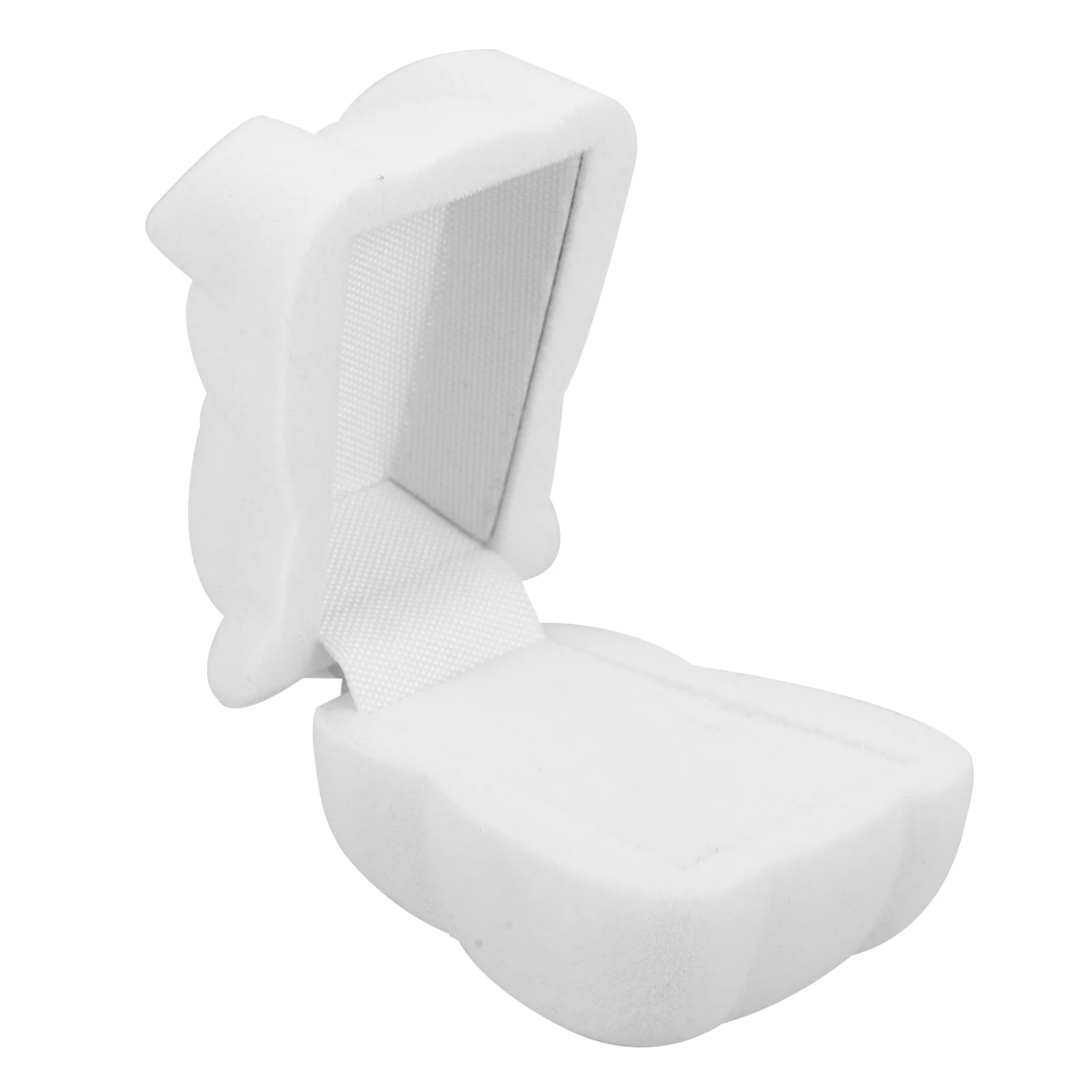 

Коробка для колец с медведем, футляр для ювелирных изделий в форме белого медведя, легкий компактный флок для хранения, флокированные коробки, органайзер для путешествий, ожерелье, дисплей для дома