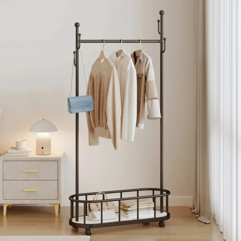 

Вешалка для одежды Напольная вешалка для спальни Интернет-знаменитости Простой вход Вертикальная домашняя прикроватная вешалка для одежды Вешалка для одежды