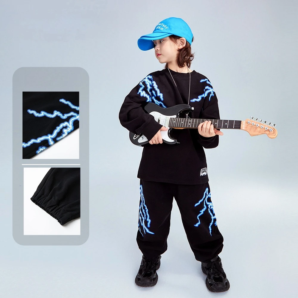 

Комплект спортивных костюмов для подростков, осень 2023 г., спортивная одежда для мальчиков и девочек, повседневный свитшот с принтом, комплект одежды из 2 предметов для детей 10–12 лет