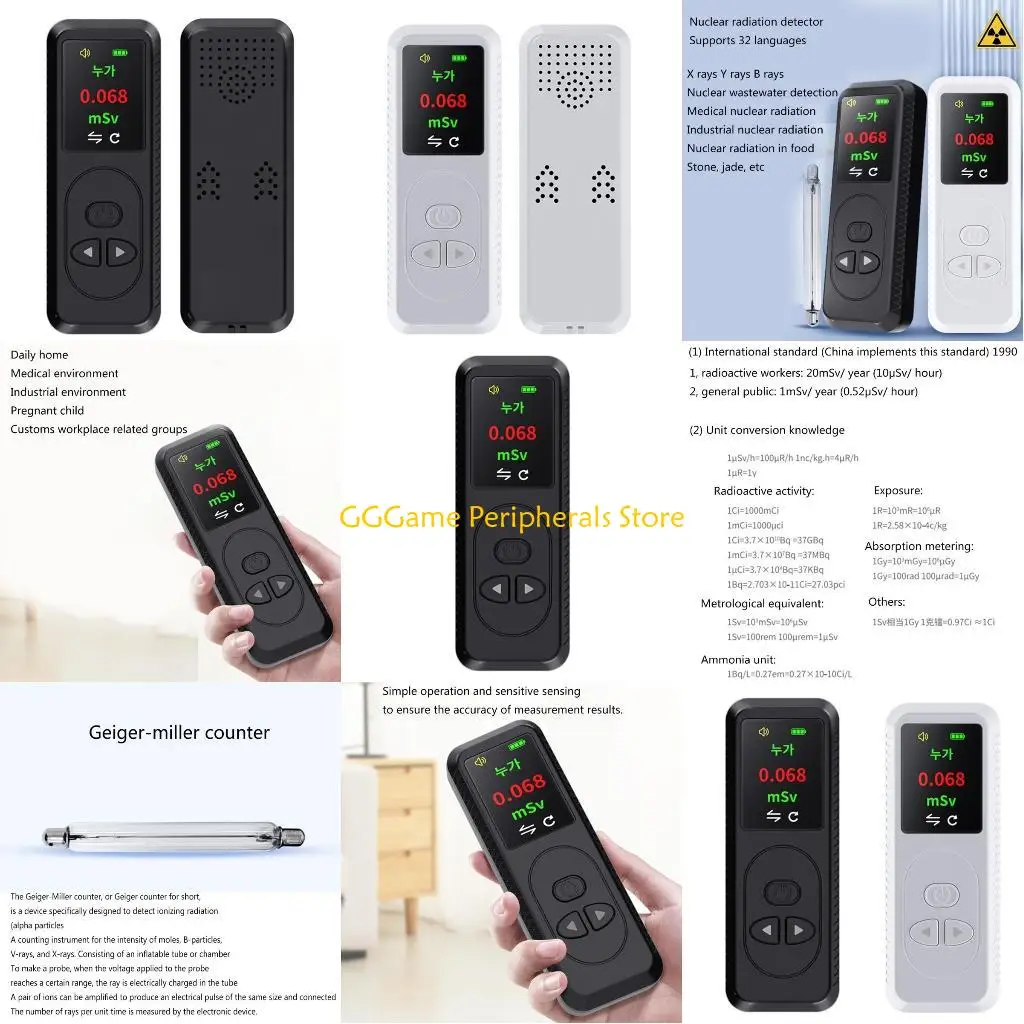 

U55B G3 90mm Geigers Counter Dosimeter High Sensitivity Nuclear Radiation Detector