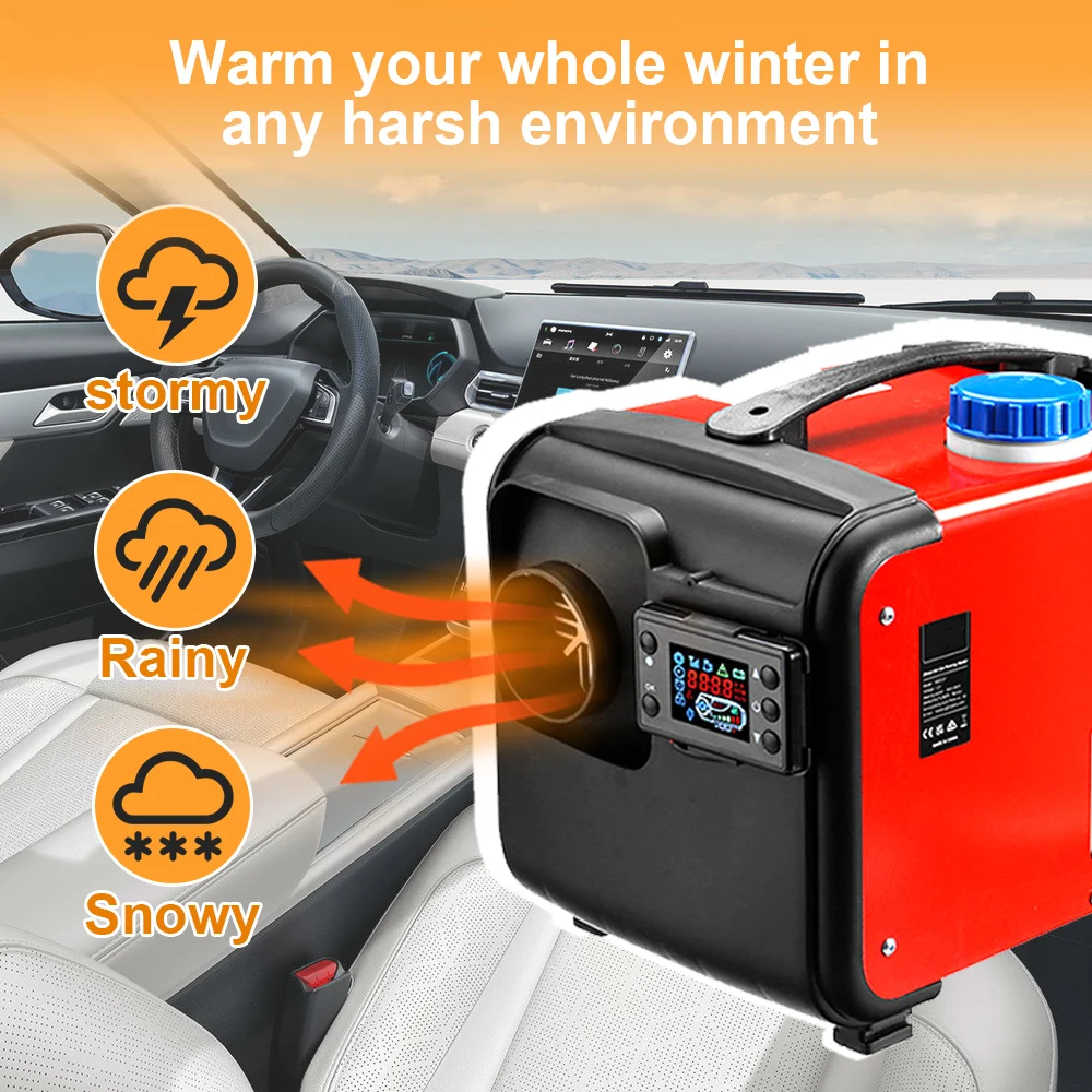 

12V&24V 5KW-8KW Car Diesel Heater Air Parking Heater LCD Switch for Car Yacht Boat Similar Websato Eberspacher