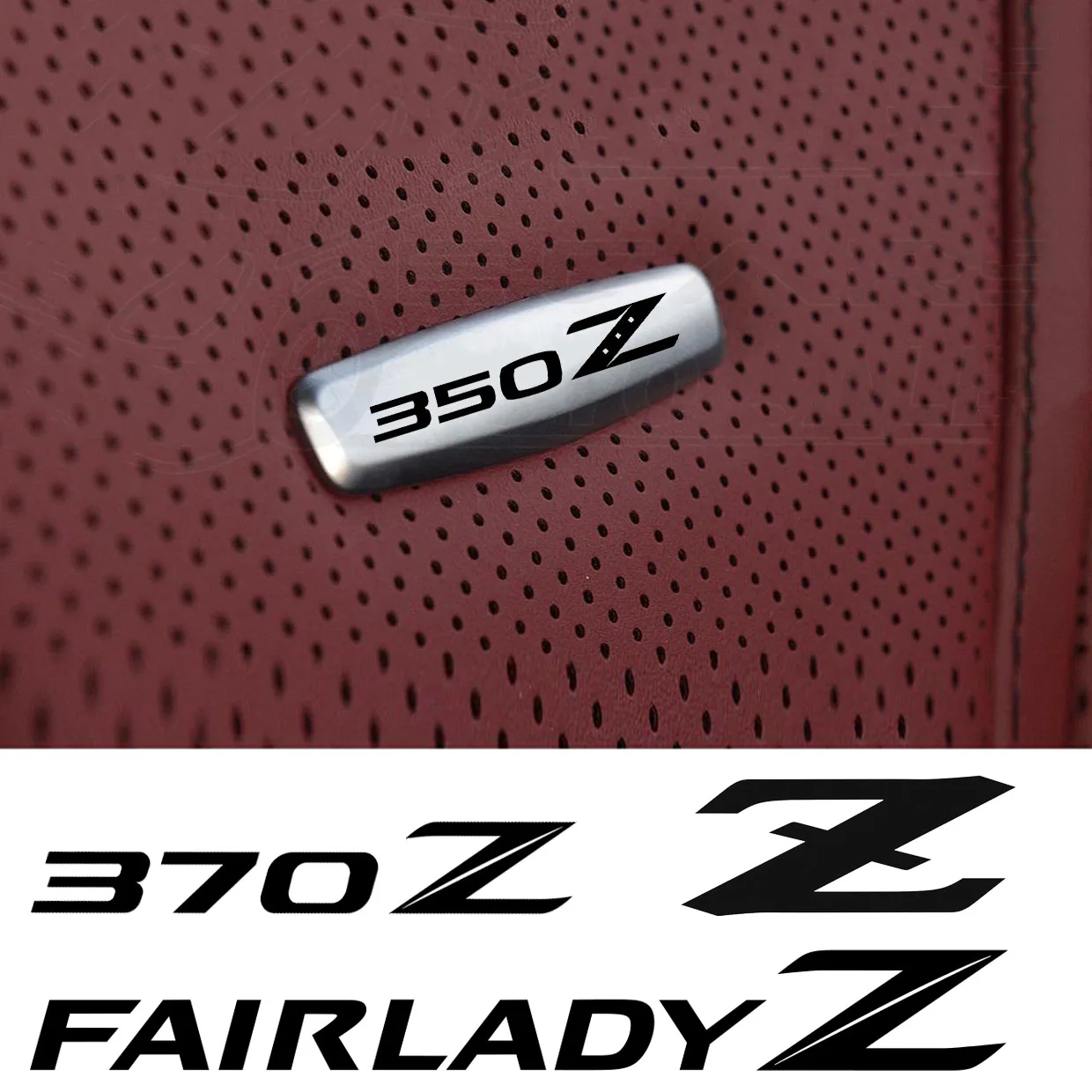 Car Seat Headrests Sticker Tuning Badges Metal FOR Nissan Z Performance Fairlady Z 300ZX 350Z 370Z 400Z Z35 Z33 Car Accessories