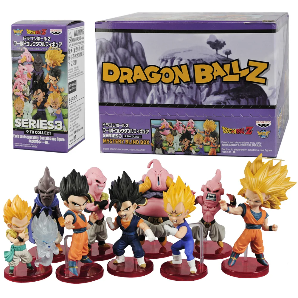 6Pcs/1Set Anime Dragon Ball Figure Son goku Gotenks Son Gohan Majin Buu Set Toy Model Doll Collection Action Figure PVC