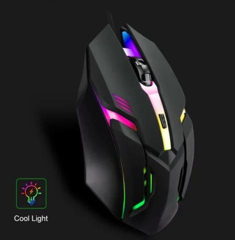 Bilashmart 2025 Latest High-Quality Ergonomic Gaming Mouse for Desktop and Laptop Computers,4-Button USB RGB Backlit Mouse