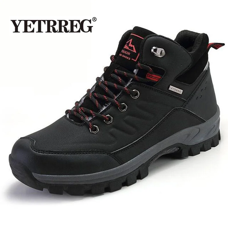 New Winter Men Boots Fur Warm Snow Boots Men Winter Boots Work Shoes Men waterproof Ankle Boots Outdoor Men\'s Sneakers Footwear