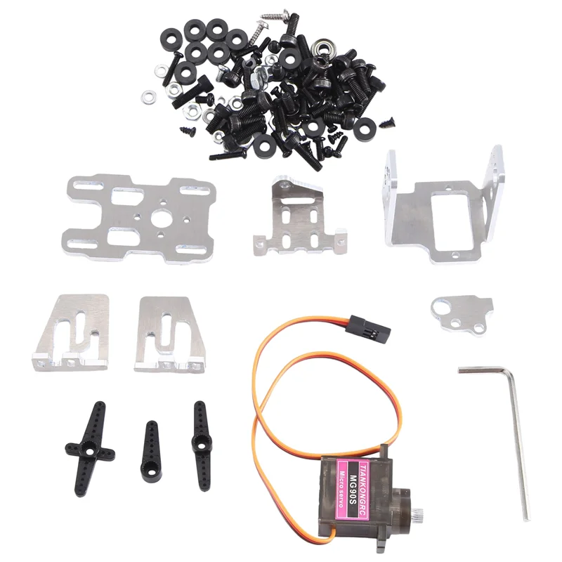 دعامة Gimbal مزدوجة المحور للكاميرا مع مروحة تبريد، حامل تثبيت مؤازر 9G لجهاز تعقب رأس الطائرة بدون طيار FPV #6