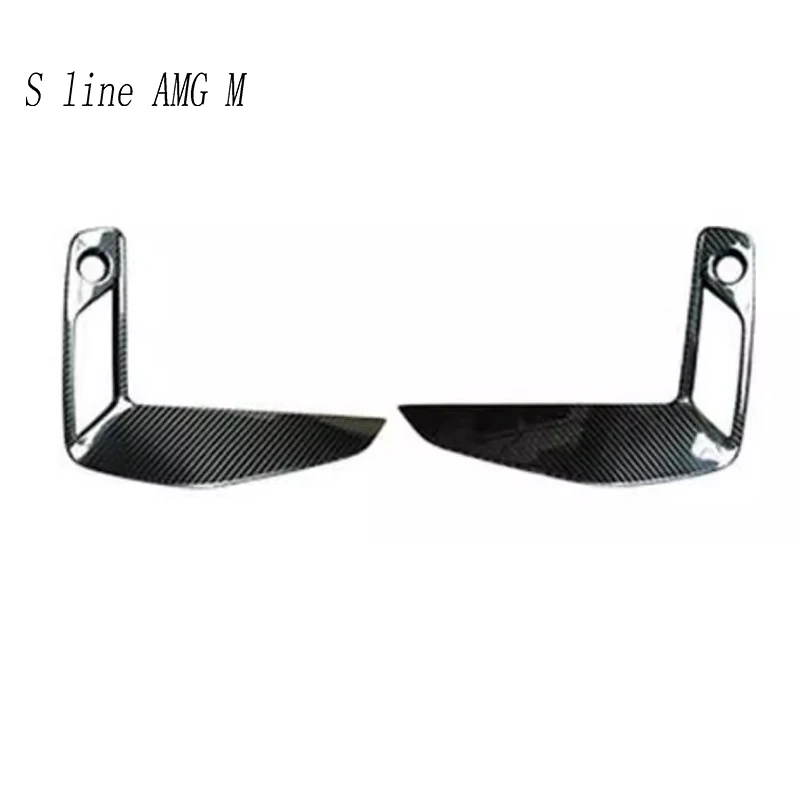 For BMW 3 Series G20 G28 2023-2024 Car Front Fog Lamp Bumper Frame Carbon Fiber Wind Knives Air Intake Auto Cover Sticker Trim