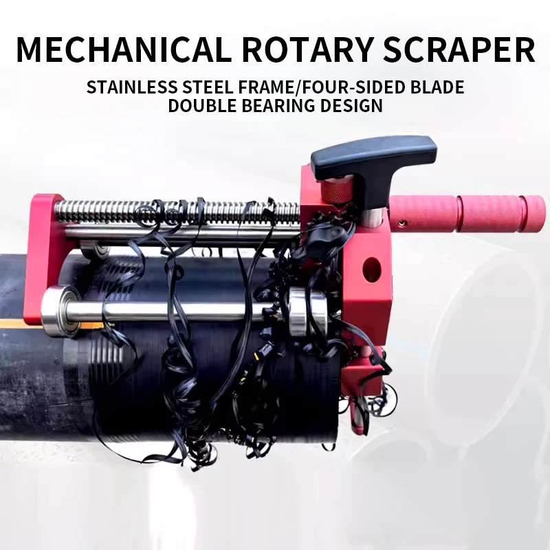 63-400/160-800 Mechanical Rotary Scraper Hdpe Pp Plastic Pipes Rotating Scraper Hand Hardware Tool