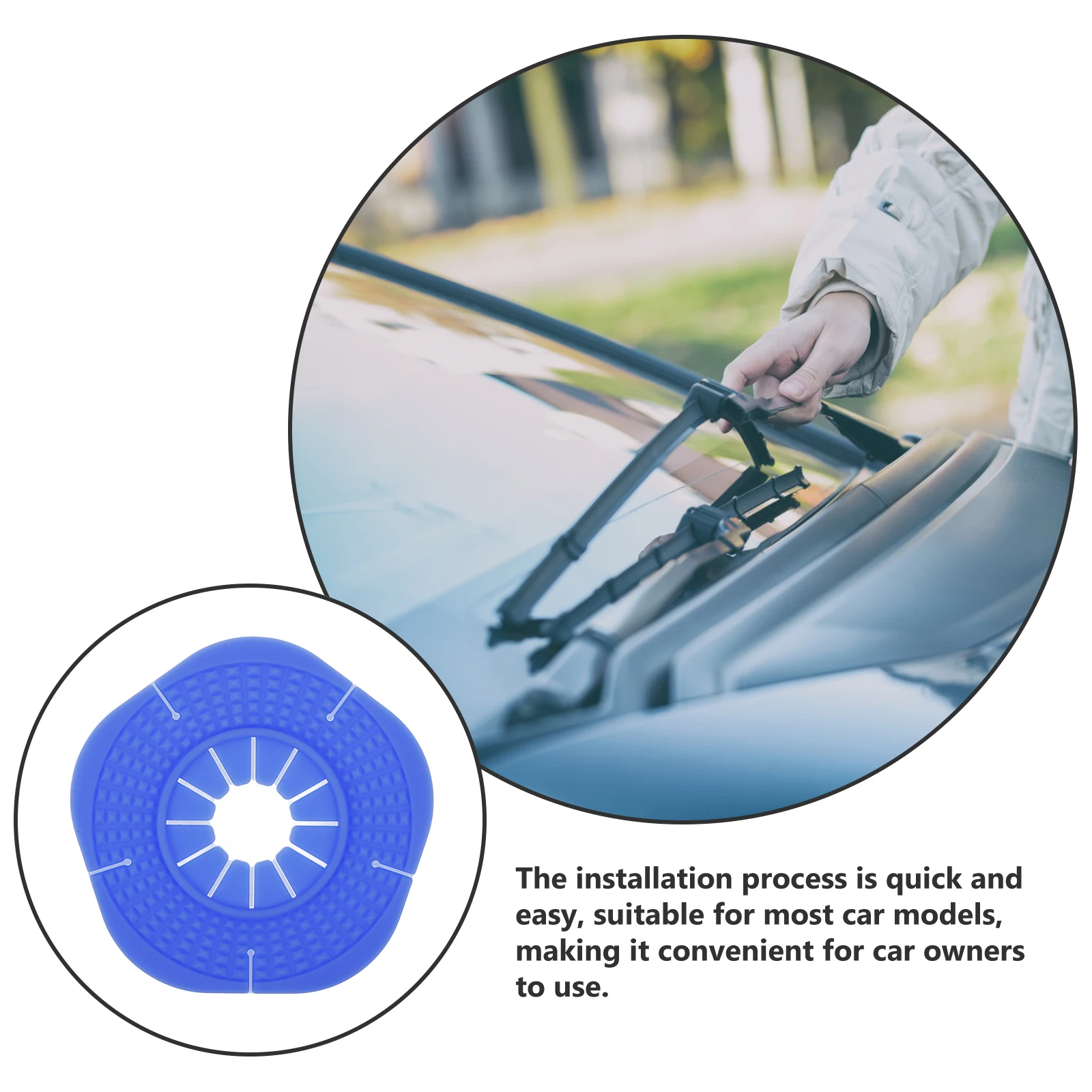 

Windshield Wiper Hole Cover Silicone Protection Guards Car Wipers Arm Hole Protective Accessories Auto Exterior