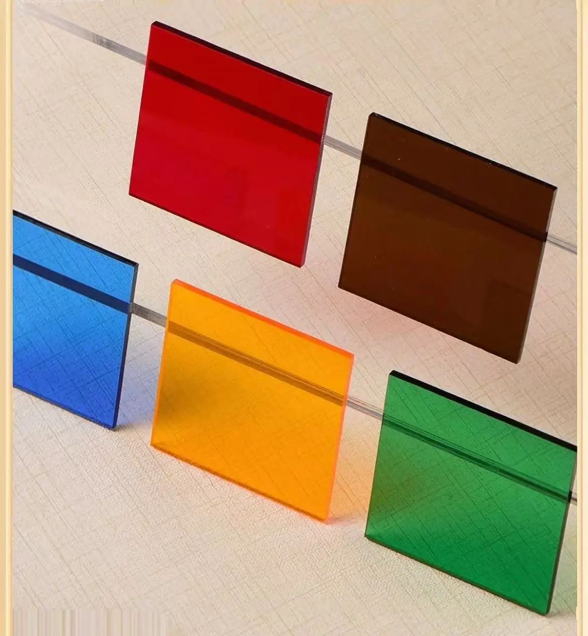 Transparent Acrylic Sheet, Colored Plexiglass Plate Custom Size for DIY & Display