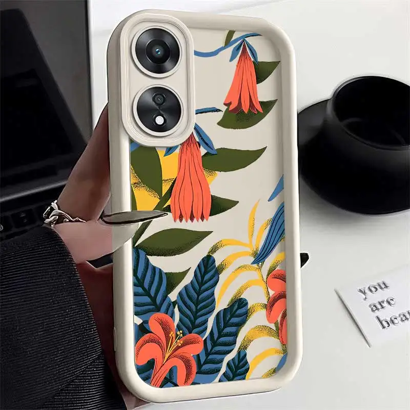 A78 Colorful Rainforest Sky Eye Ladder Phone Case For OPPO A98 A96 A95 A94 A93 A92 A91 A83 A79 A77 A76 A74 A73 A72 A58 A57 A55