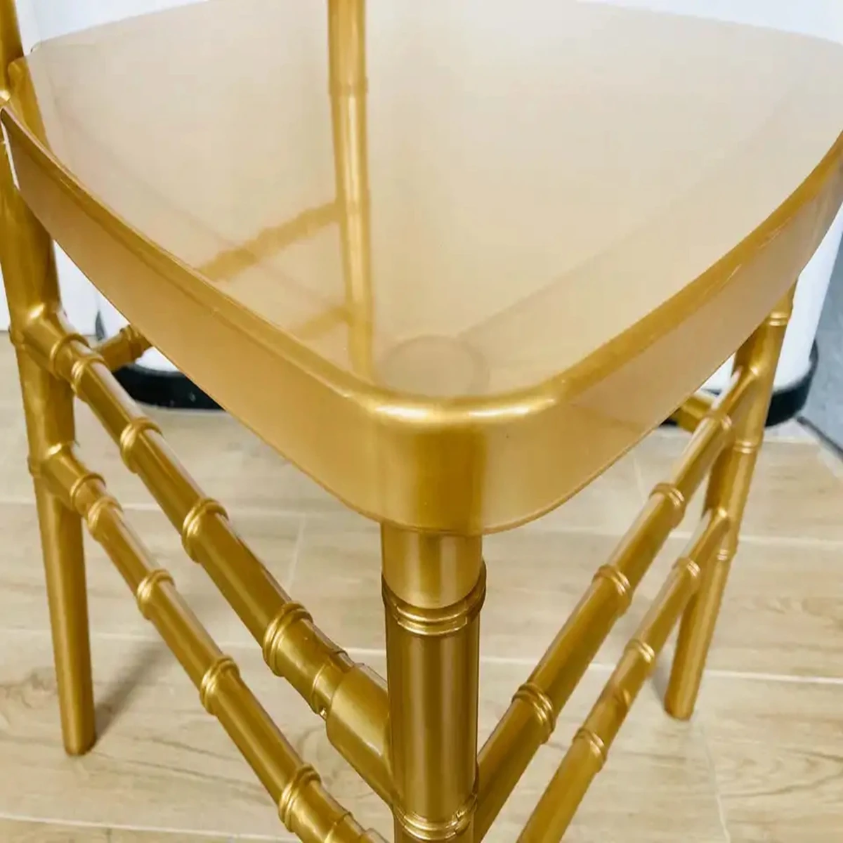100pcs)Wholesale black bamboo joint chair wedding backrest dining chair transparent plastic chair acrylic crystal chair