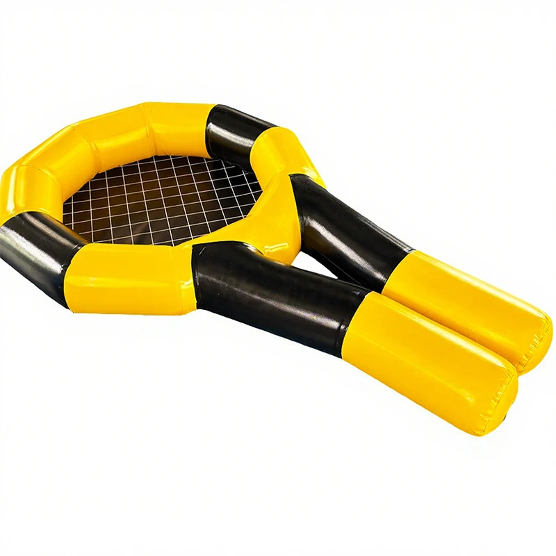 

Inflatable Tennis Racket Outdoor Beach Pool and Water Park Interactive Game Safe and Eco-Friendly Made From Soft PVC Material