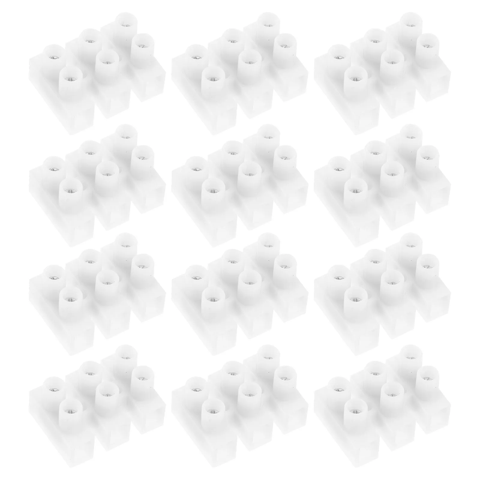 

50Pcs Terminal Block 3-Position Electrical Barrier Strip Wire Connector with Self-Locking Design for Reliable Secure Cable Joint