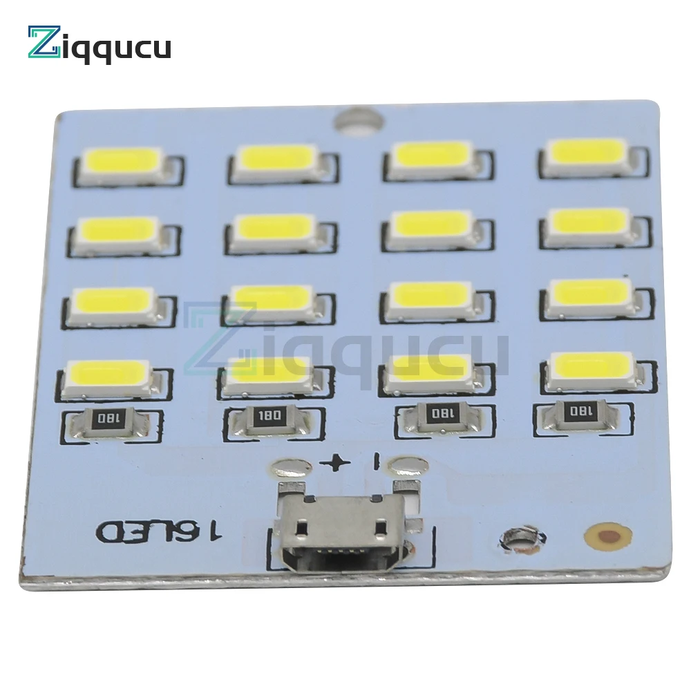 5730 SMD 5 V ~ 470mA 430mA blanc USB 5730 Micro panneau d'éclairage LED d'urgence USB lumière mobile lumière de secours veilleuse