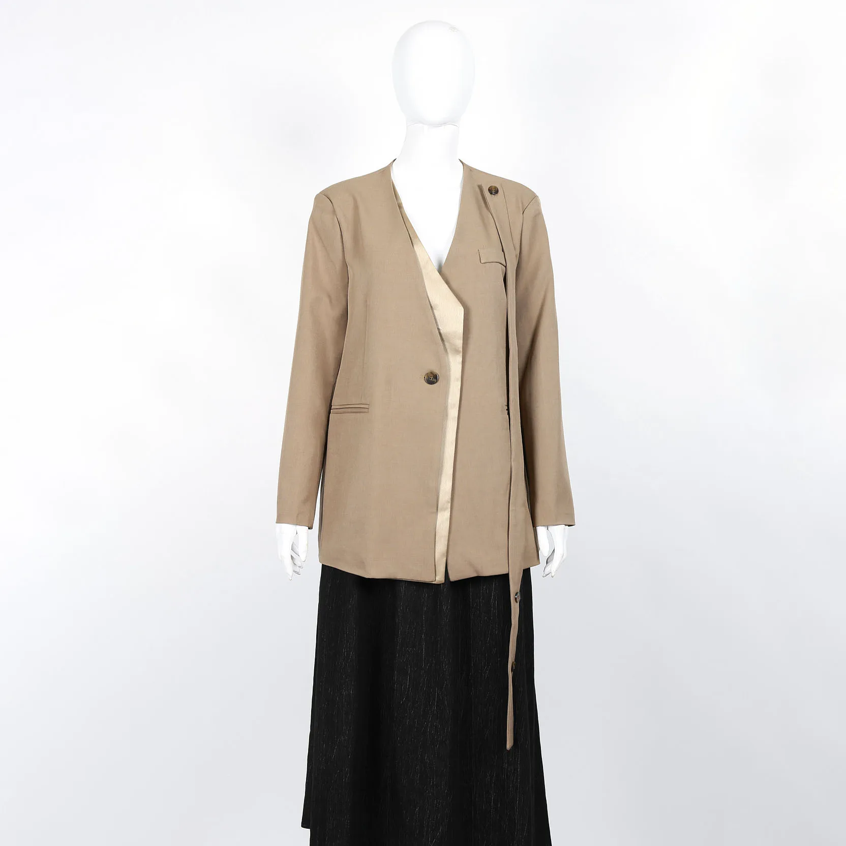 

2025: минималистичный женский пиджак в стиле ретро из полиэстера для офиса и улицы, легкий, осенне-зимний, готовый к путешествую, индивидуальная верхняя одежда