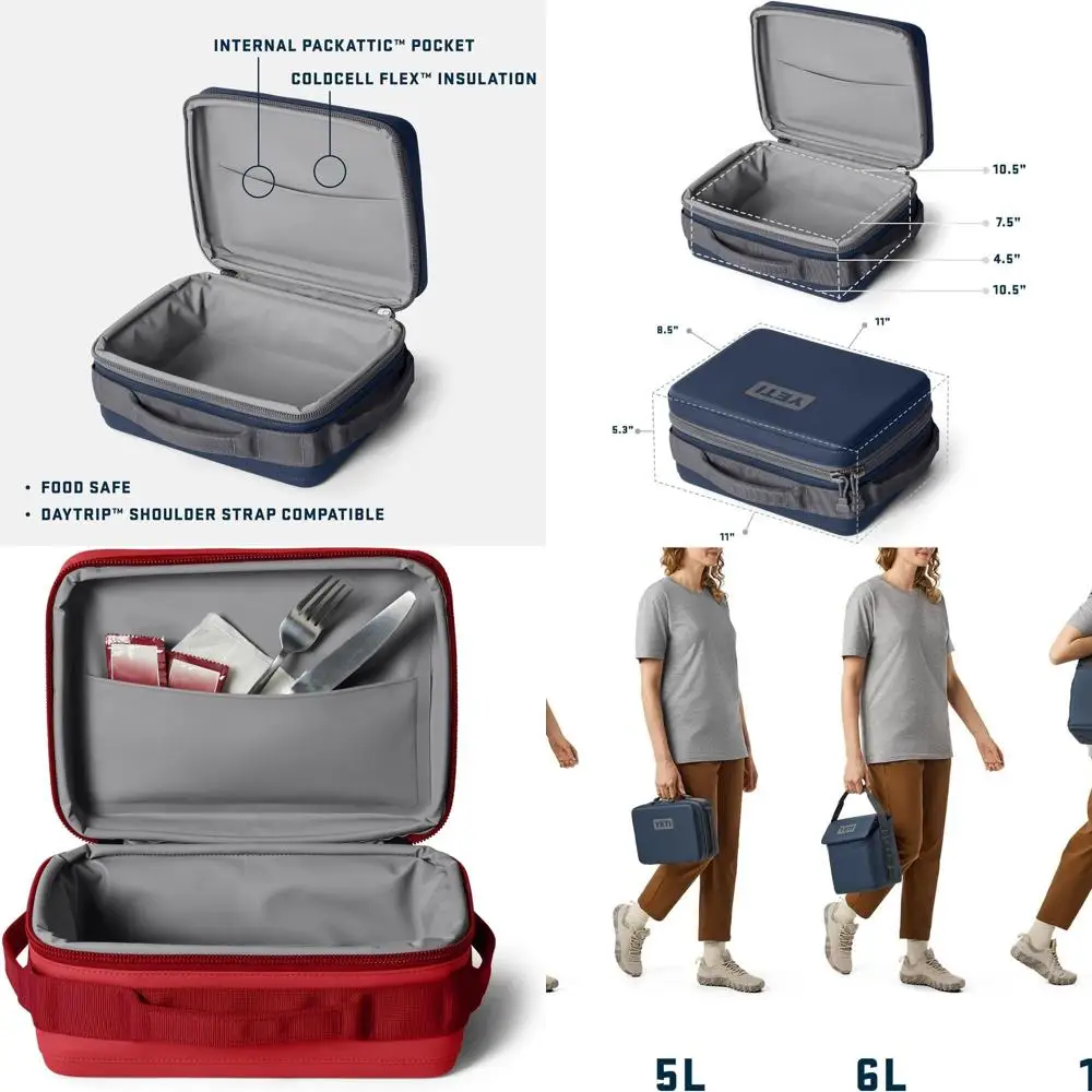 

Insulated Soft Cooler Lunch Box, Day Trip 5L, Rescue Red