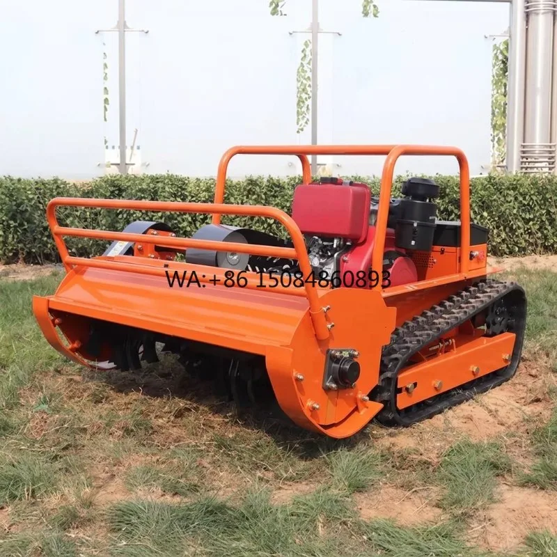 Robotic Smart Lawn Mower GPS Navigation Self-Propelled Industrial Grade 24V Wireless Automatic Grass Trimmer 173cc 195cc Engine