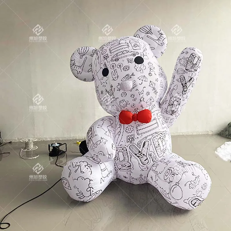 Inflatable Rabbits,Black and White Graffiti Rabbits,Festive Event Decorations