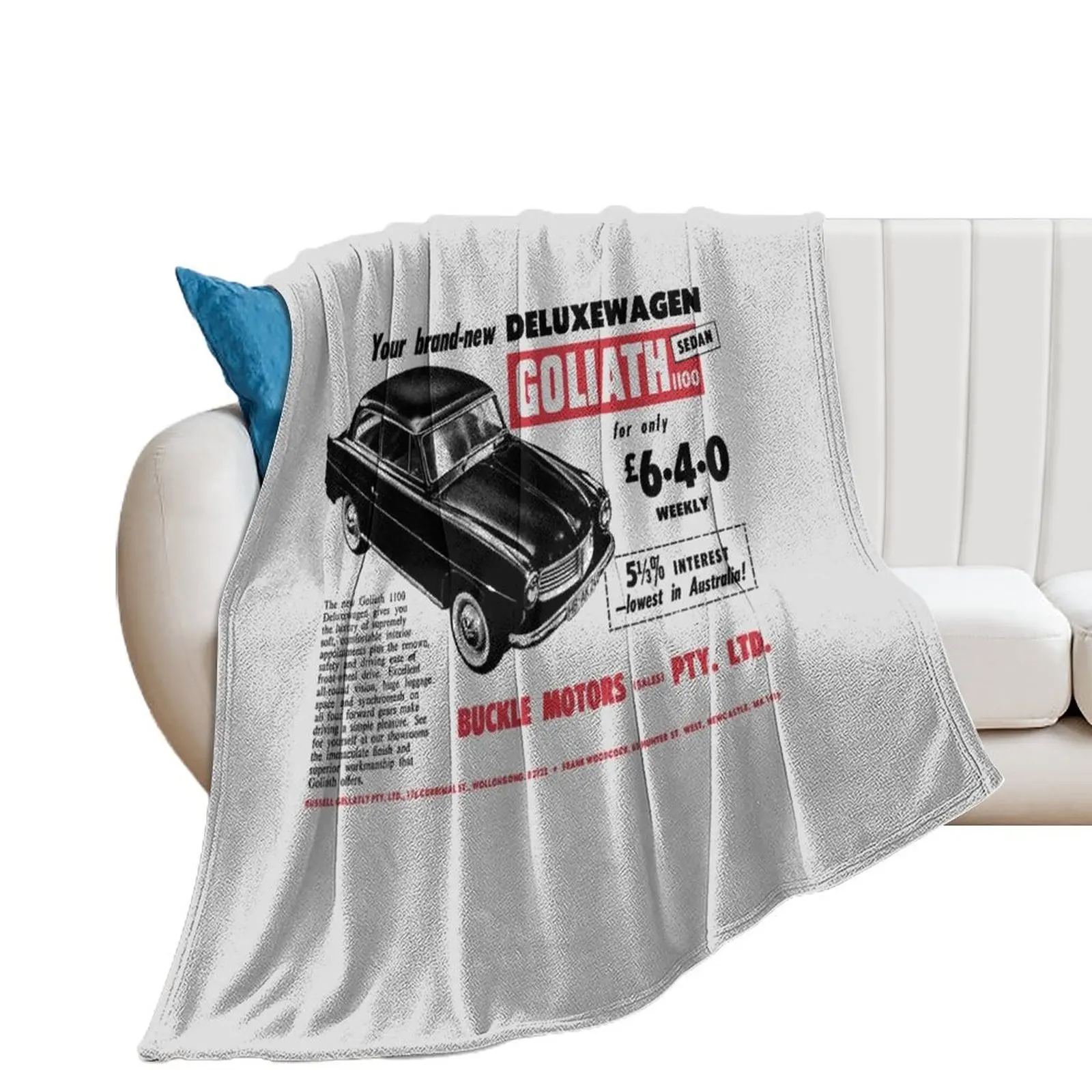 GOLIATH CARS - ADVERT Throw Blanket bed plaid Beach Kid'S Blankets