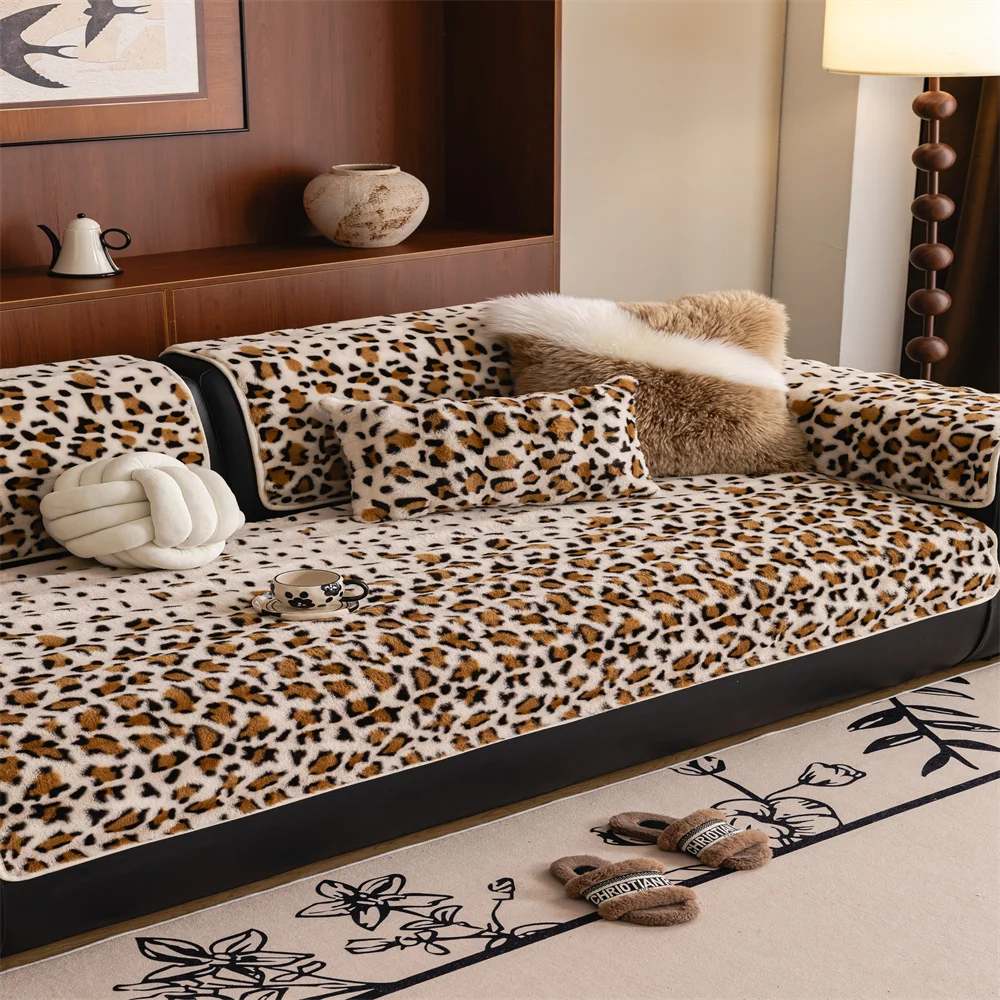 Sofa Cushion 2025 New High-end Sense Straight Row Sofa Cushion Four Seasons Universal Anti-slide Cover Cloth Towel