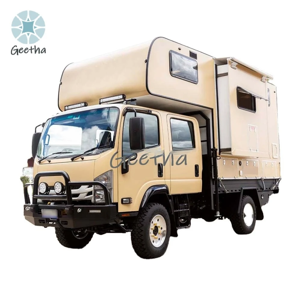 for2023 Roadon Motorhome Camper Truck Camper off Road caravan Slid on Pick up Truck Camper with Side Extension