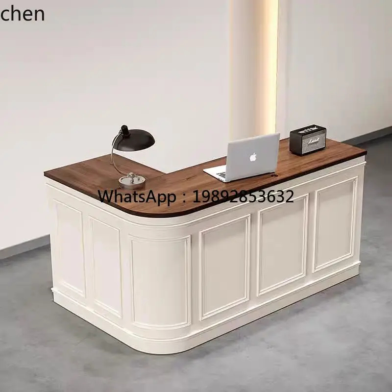 U8 dessert shop bar table beauty salon clothing corner cashier retro reception desk paint