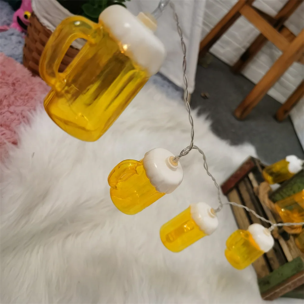Party Bierflasche Küche Dekoration Lichterketten Innenraum Batterie USB Power Nachtlichter Lichterketten Party Hochzeit Dekor – Detail 8