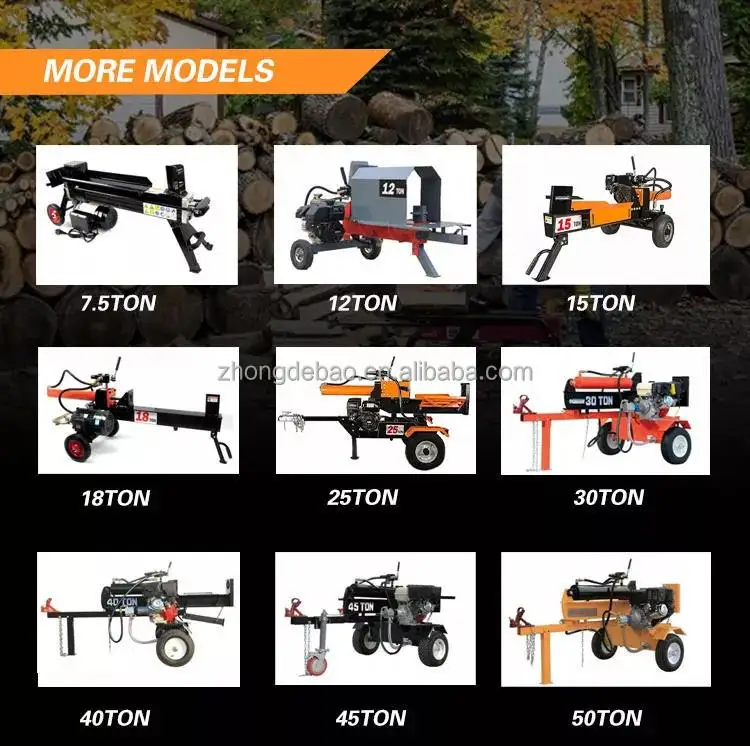 Farland Hot Selling 10 Ton 12 Ton 15 Ton Forest Tools Yellow Small Log Splitter For Sale