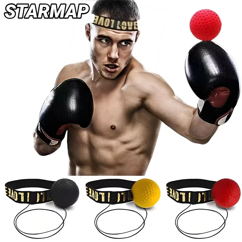 MMA Boxen Speed Ball Kopf-Montiert Pu Punch Sanda Training Hand Auge Reaktion Hause Sandsack Fitness Ausrüstung Gym Muay Thai