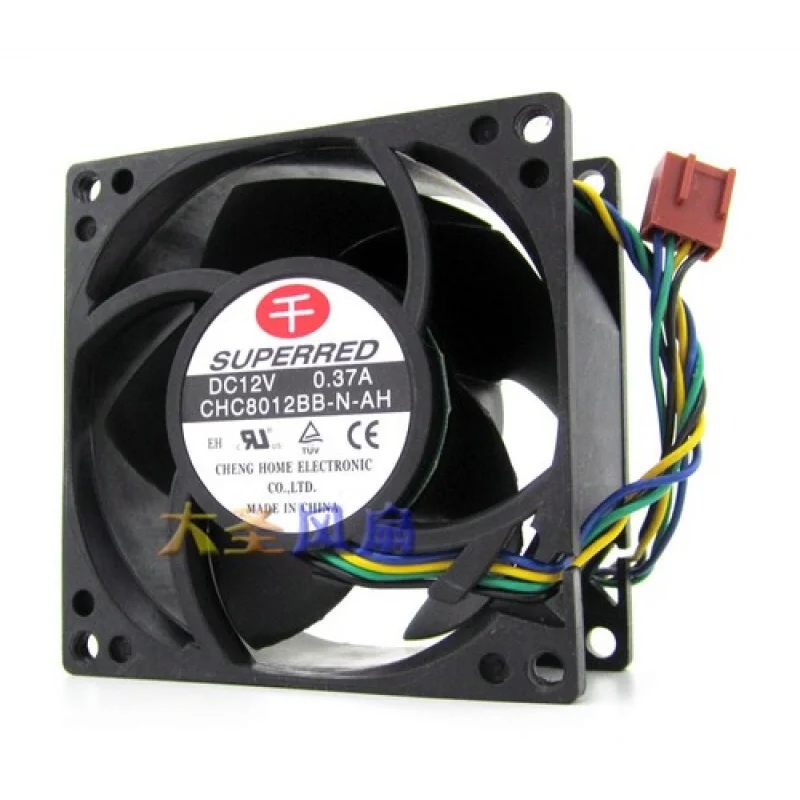 

L Высокоуровневый охлаждающий вентилятор CHC8012BB-N-AH 12 В 0,37 А 80*80*38 мм