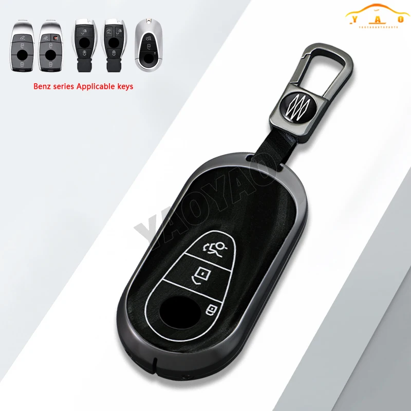 

Zinc Alloy Car Remote Key Fob Case Cover Protect Shell For Mercedes Benz A C E S G EQE EQS Class GLC CLE CLA W177 W205 W213 AMG