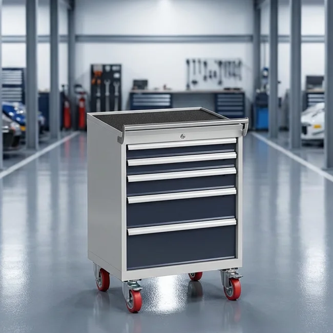 Rochshell Heavy Duty Rolling Tool Cabinet 150kg Load Capacity Cold Rolled Steel OEM/ODM Available Eco-Friendly Workshop Storage