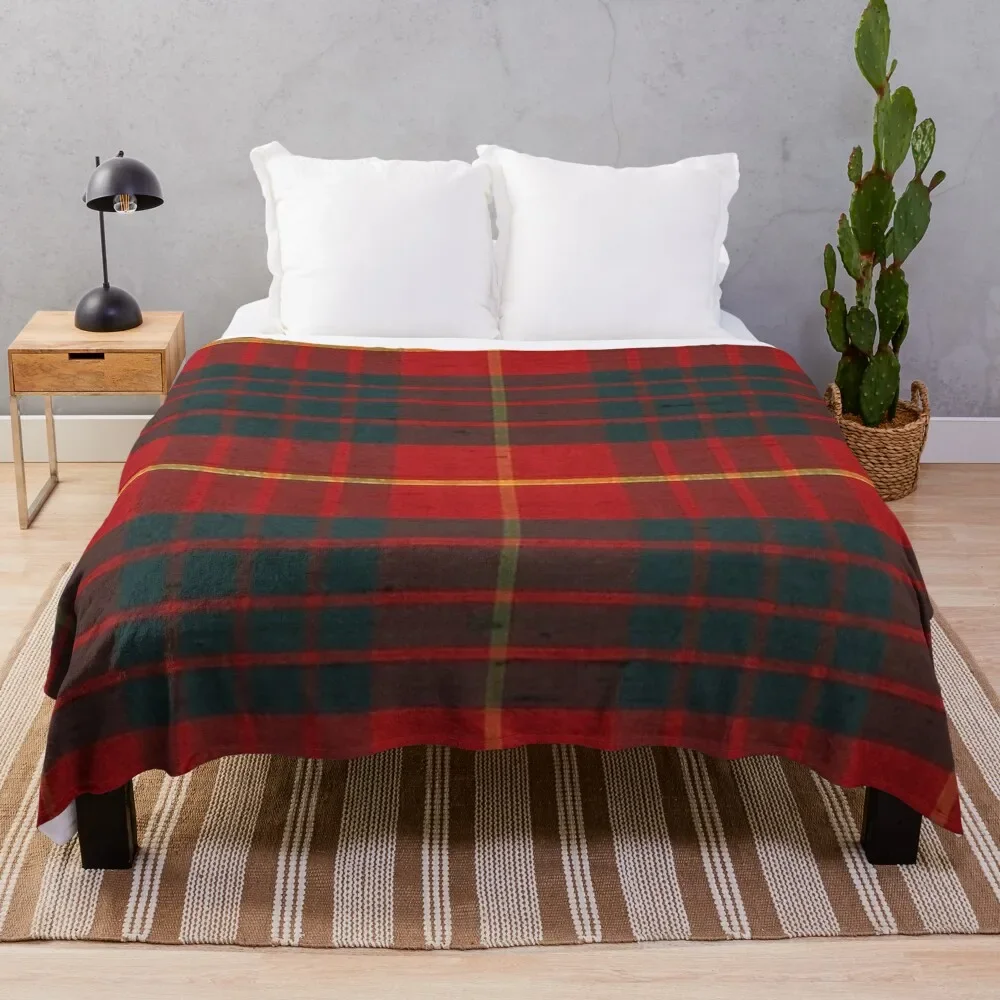 

CAMERON CLAN RED-GREEN SCOTTISH TARTAN PLAID Throw Blanket Soft Comfort Blanket for Reading Watching TV