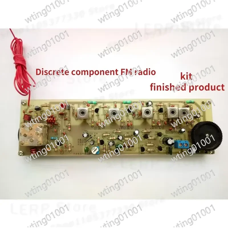 for DIY Superheterodyne Receiver Kit Discrete Parts FM Modulation Electronics Assembly Project Educational Learning Tool