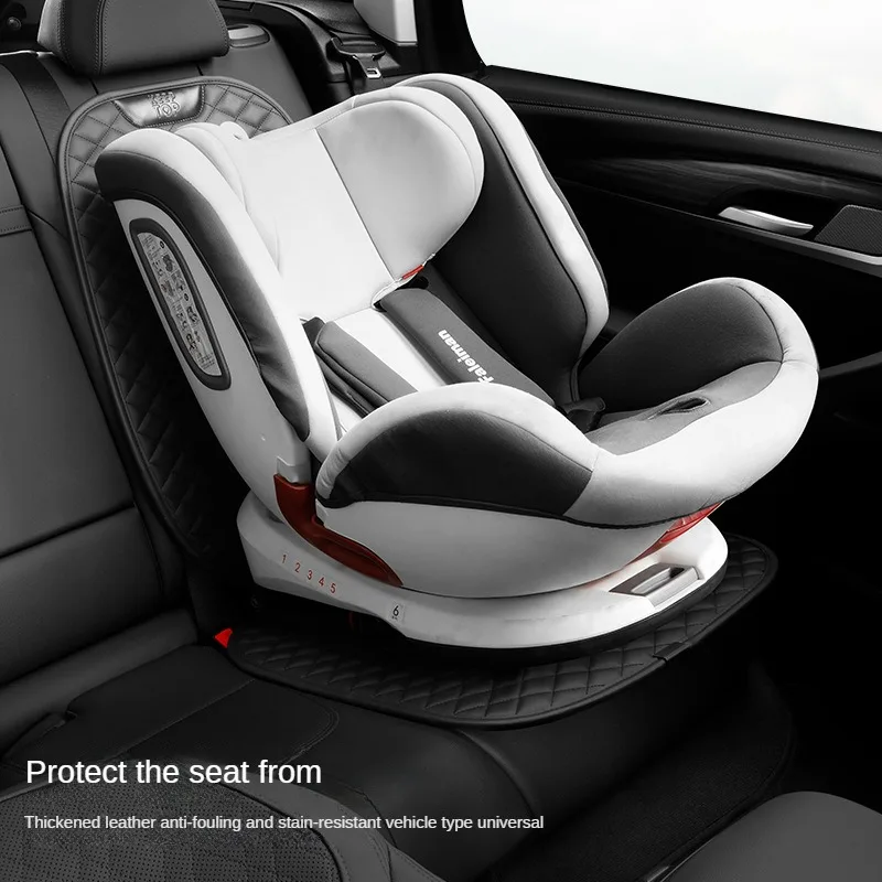 Car Seat Protector For Kids PU Leather Safety Rear Children Chair protection mat Isofix Universal Britax Non Slip Protective Pad